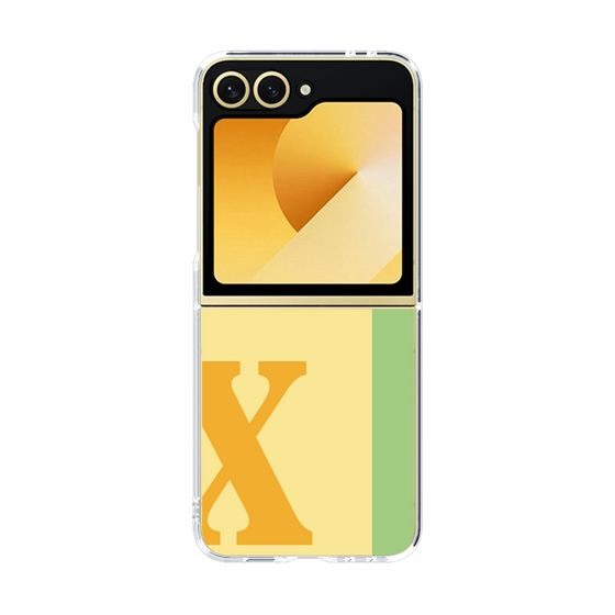 Clear Case［ オリジナル - initial color line - X yellow ］