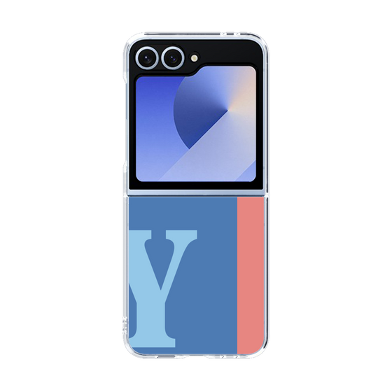 Clear Case［ オリジナル - initial color line - Y blue ］