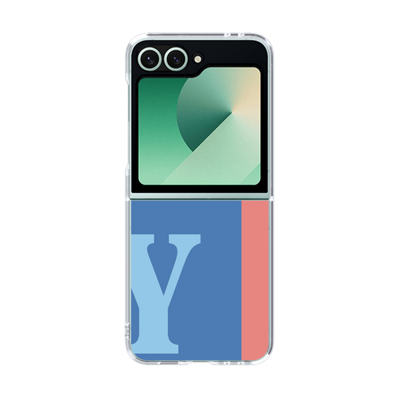 Clear Case［ オリジナル - initial color line - Y blue ］