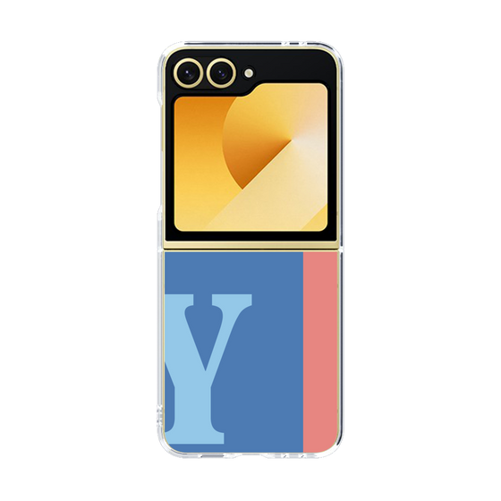 Clear Case［ オリジナル - initial color line - Y blue ］