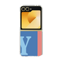 Clear Case［ オリジナル - initial color line - Y blue ］
