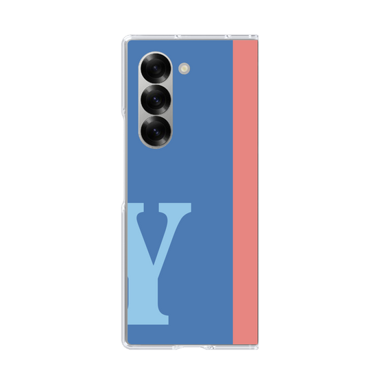 Clear Case［ オリジナル - initial color line - Y blue ］