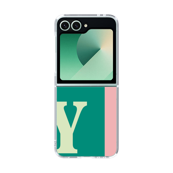 Clear Case［ オリジナル - initial color line - Y green ］