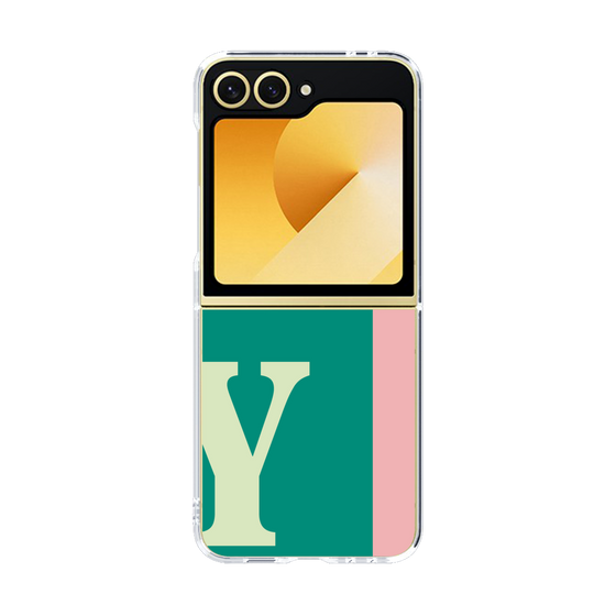 Clear Case［ オリジナル - initial color line - Y green ］