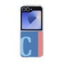 Clear Case［ オリジナル - initial color line - C blue ］