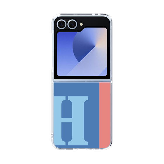 Clear Case［ オリジナル - initial color line - H blue ］