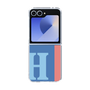 Clear Case［ オリジナル - initial color line - H blue ］