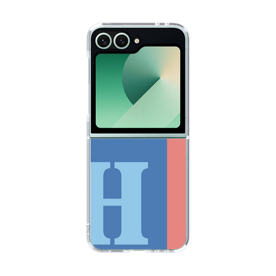 Clear Case［ オリジナル - initial color line - H blue ］