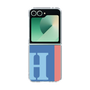 Clear Case［ オリジナル - initial color line - H blue ］