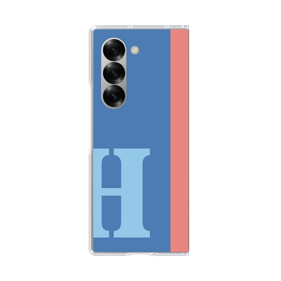 Clear Case［ オリジナル - initial color line - H blue ］