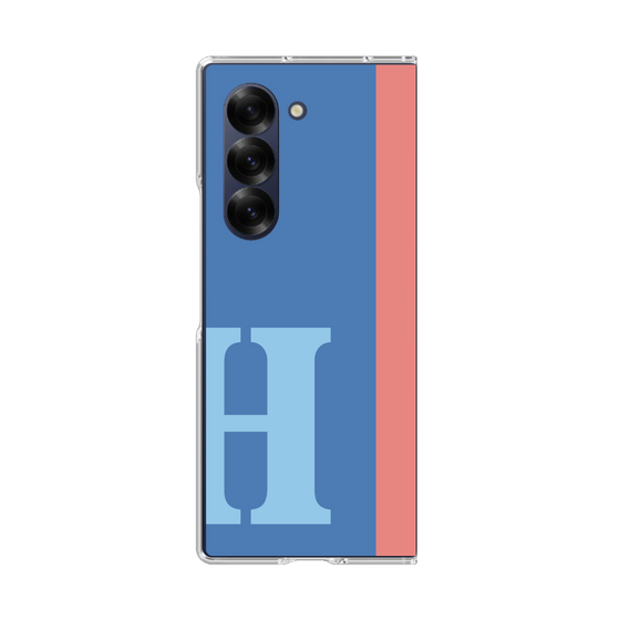 Clear Case［ オリジナル - initial color line - H blue ］