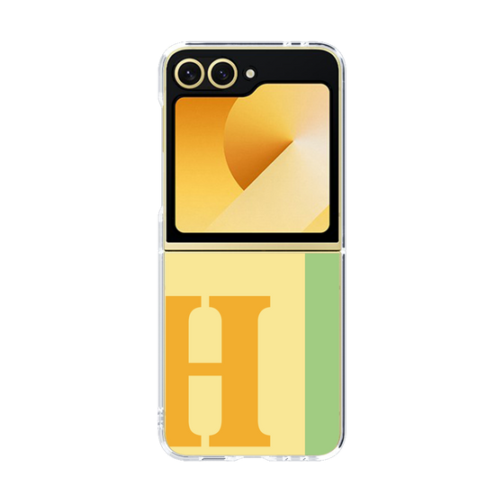 Clear Case［ オリジナル - initial color line - H yellow ］
