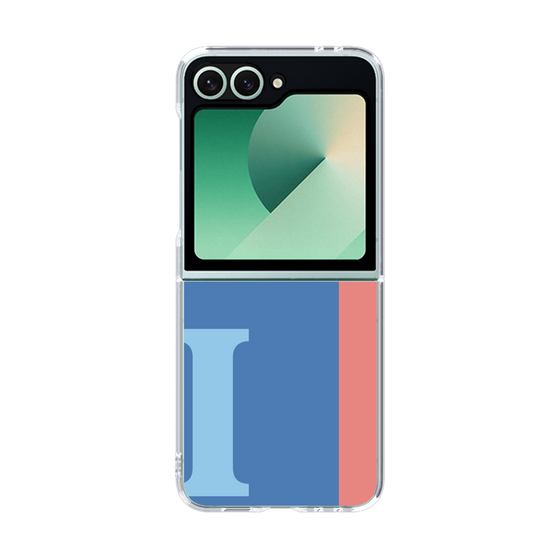 Clear Case［ オリジナル - initial color line - I blue ］