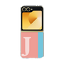 Clear Case［ オリジナル - initial color line - J pink ］