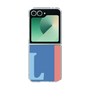 Clear Case［ オリジナル - initial color line - L blue ］