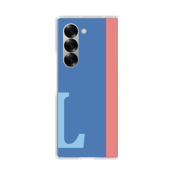 Clear Case［ オリジナル - initial color line - L blue ］
