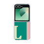 Clear Case［ オリジナル - initial color line - L green ］