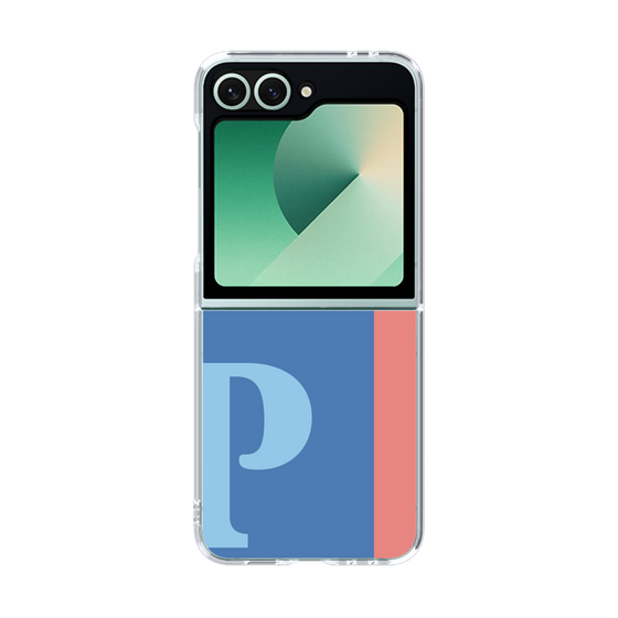 Clear Case［ オリジナル - initial color line - P blue ］
