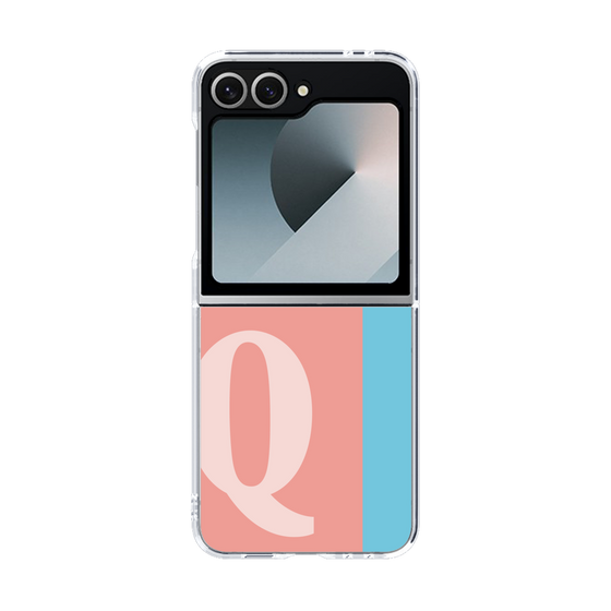 Clear Case［ オリジナル - initial color line - Q pink ］