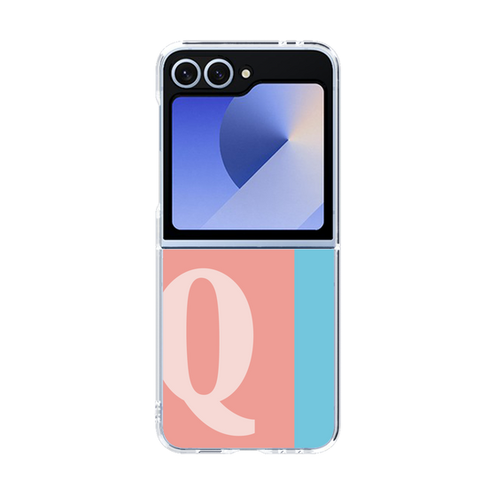 Clear Case［ オリジナル - initial color line - Q pink ］