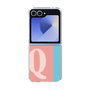Clear Case［ オリジナル - initial color line - Q pink ］