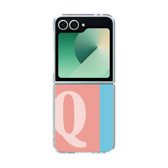 Clear Case［ オリジナル - initial color line - Q pink ］