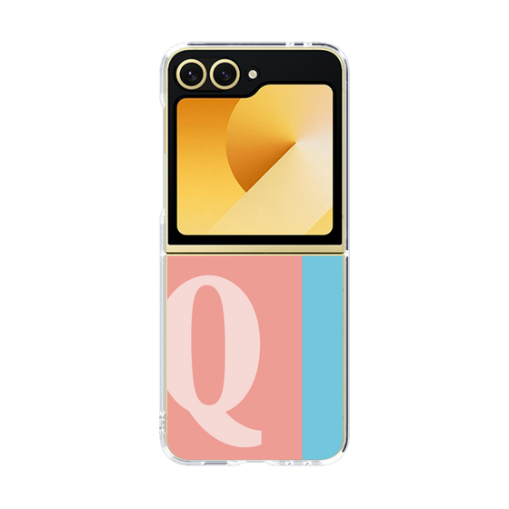 Clear Case［ オリジナル - initial color line - Q pink ］