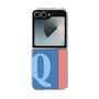 Clear Case［ オリジナル - initial color line - Q blue ］
