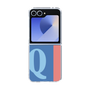 Clear Case［ オリジナル - initial color line - Q blue ］