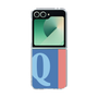 Clear Case［ オリジナル - initial color line - Q blue ］