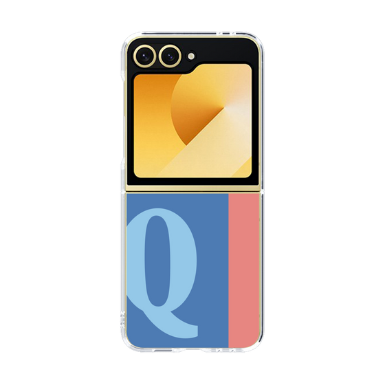 Clear Case［ オリジナル - initial color line - Q blue ］