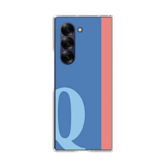 Clear Case［ オリジナル - initial color line - Q blue ］