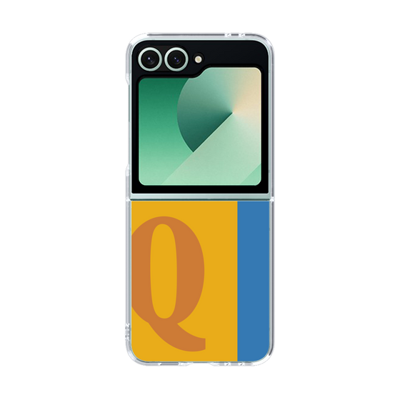 Clear Case［ オリジナル - initial color line - Q orange ］