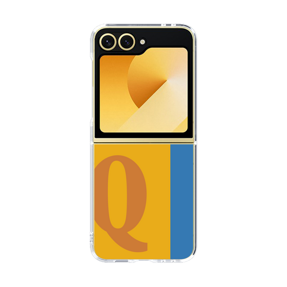 Clear Case［ オリジナル - initial color line - Q orange ］