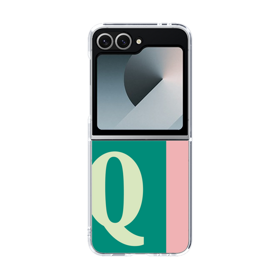 Clear Case［ オリジナル - initial color line - Q green ］