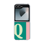 Clear Case［ オリジナル - initial color line - Q green ］