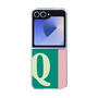 Clear Case［ オリジナル - initial color line - Q green ］