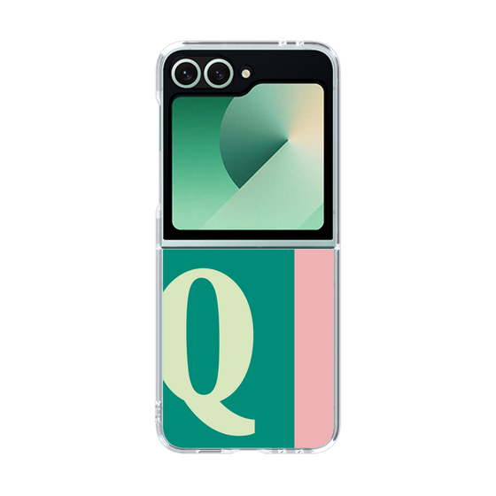 Clear Case［ オリジナル - initial color line - Q green ］