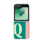 Clear Case［ オリジナル - initial color line - Q green ］