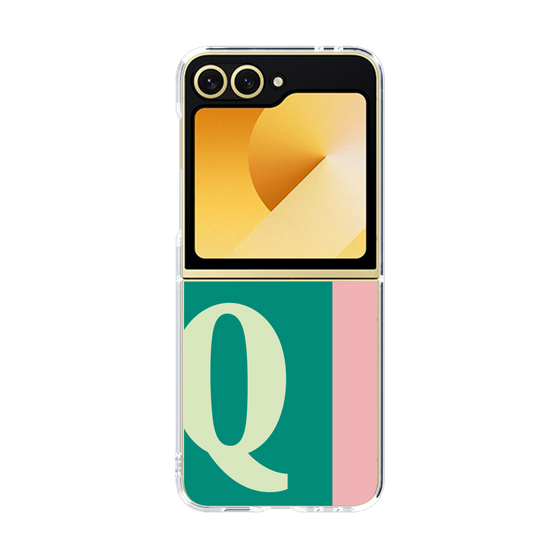 Clear Case［ オリジナル - initial color line - Q green ］