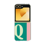 Clear Case［ オリジナル - initial color line - Q green ］