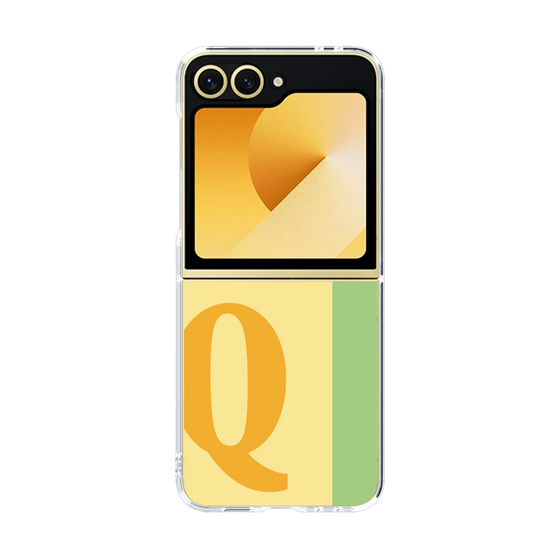 Clear Case［ オリジナル - initial color line - Q yellow ］