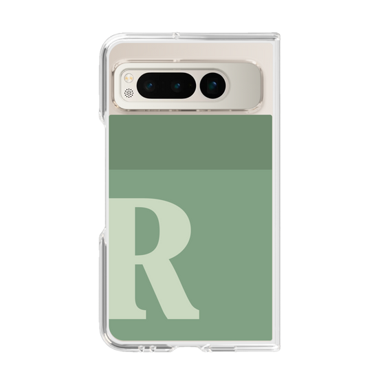 Clear Case［ Original - initial two tone - R green ］
