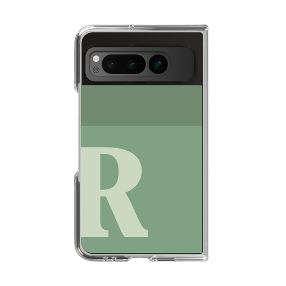 Clear Case［ Original - initial two tone - R green ］