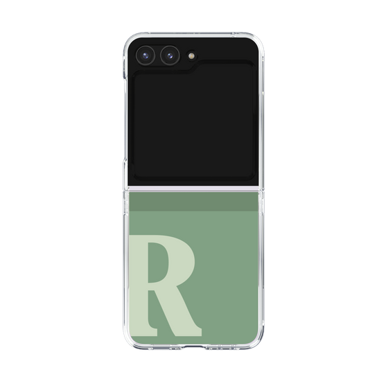 Clear Case［ Original - initial two tone - R green ］