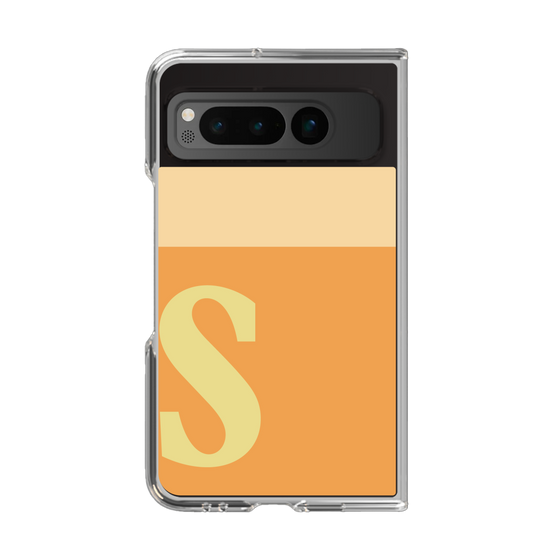 Clear Case［ Original - initial two tone - S orange ］