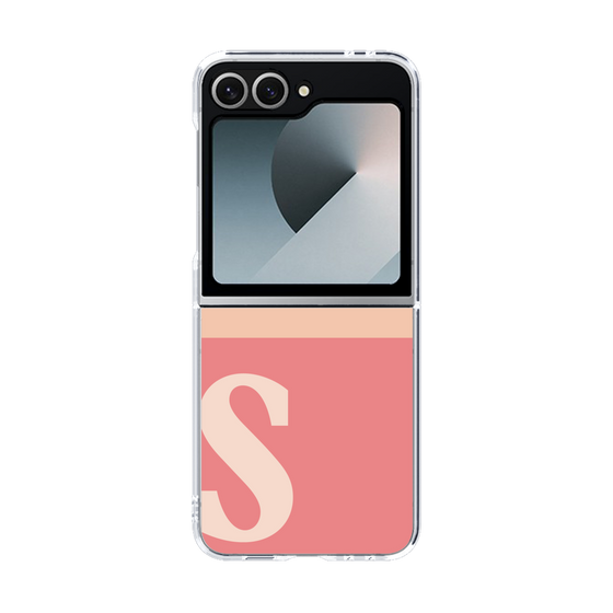 Clear Case［ オリジナル - initial two tone - S pink ］