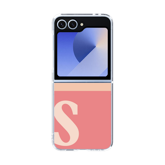 Clear Case［ オリジナル - initial two tone - S pink ］
