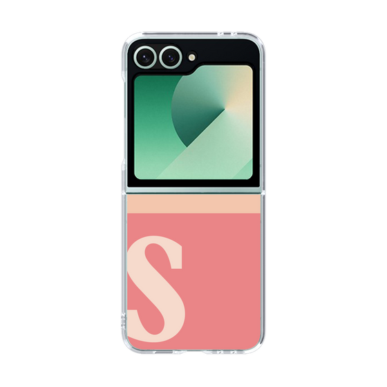 Clear Case［ オリジナル - initial two tone - S pink ］