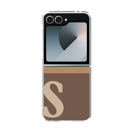 Clear Case［ オリジナル - initial two tone - S brown ］